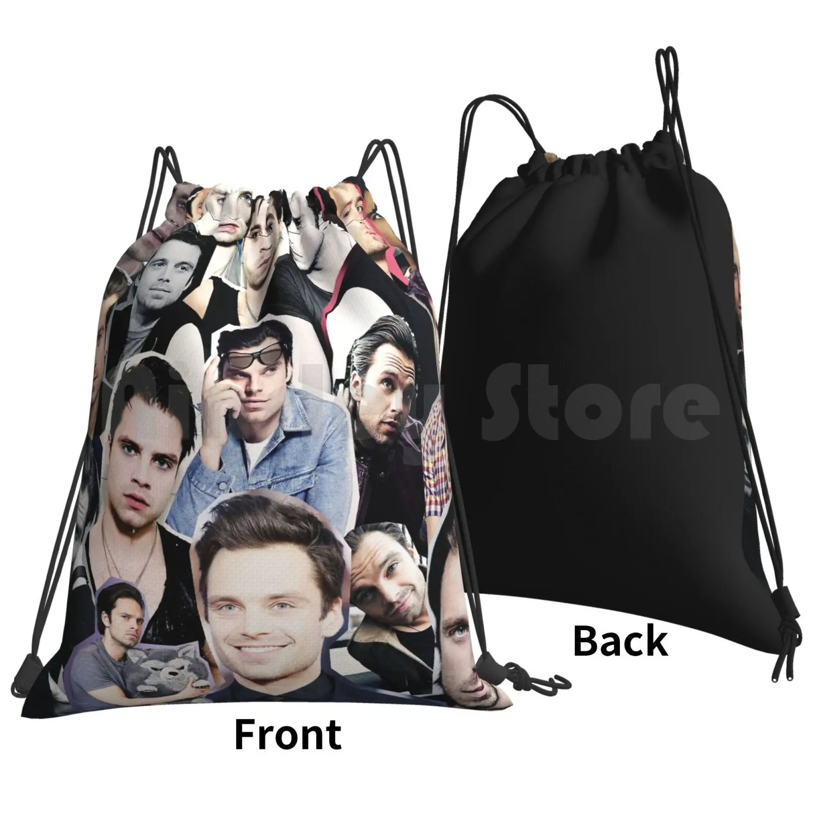 Stan Collage Backpack Drawstring Bag Riding Climbing Gym Bag Stan Collage