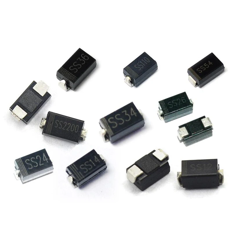 SMD Schottky diode SMA  SS12 SS14 SS16 SS24 SS26 SS34 SS36 SS54 SS110 SS210 SS220 SS310 SS510 SS520 S3M ER2D