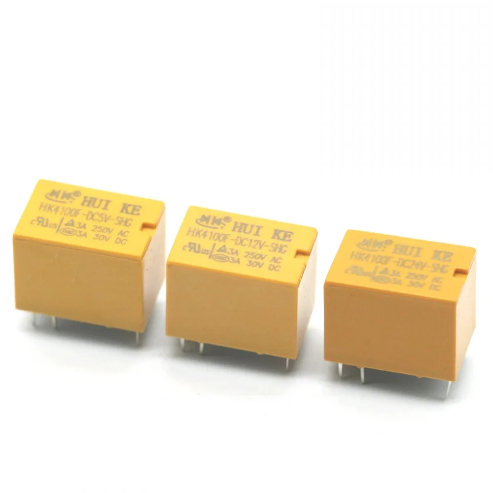 50pcs/lot HK4100F Relay HK4100F-DC12V-SHG 12V 3A 6pins Mini Power Relays