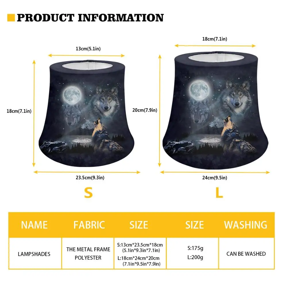 Funny Cartoon Animals Table Lamp Replacement Cover Tapered Cone Lamp Shades Light Cover for Men Women Kids Bedroom Living Room