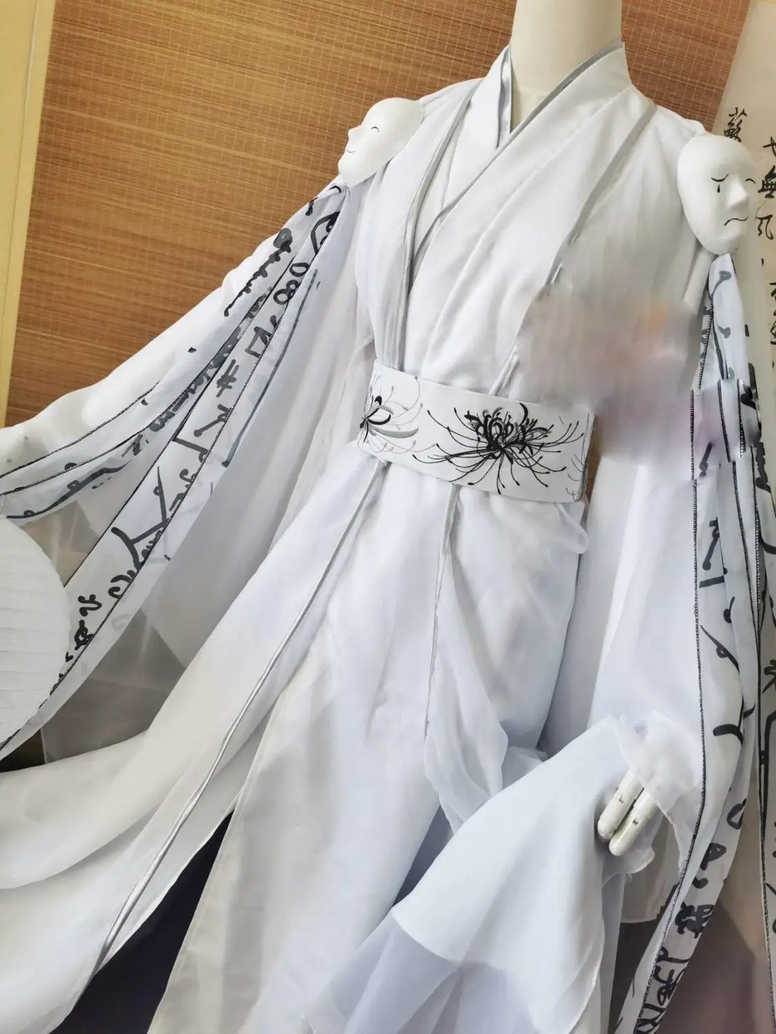 2 Designs White Black Two Ghost Officers Male Emperer Costume Hanfu cos Prince of Wu Yong  Emperer of Ghost  JunWu Cosplay Hanfu