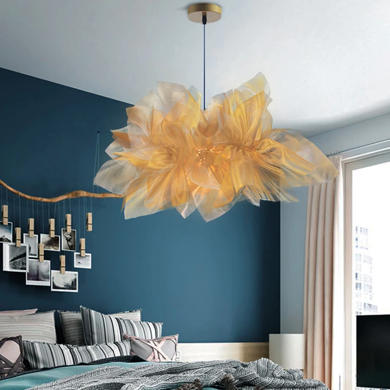 Nordic bedroom pendant lamps romantic warm creative personality pendant light luxury decoration style restaurant lighting