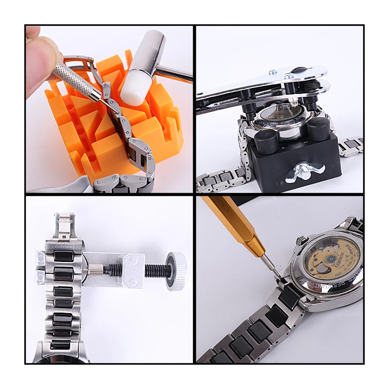 Đồng Hồ Bộ Công Cụ Sửa Chữa Cầm Tay Bộ Dụng Cụ Dây Pin Liên Kết Tẩy Ốp Lưng Dụng Cụ Mở Mùa Xuân Thanh Tẩy Sửa Chữa Đồng Hồ Bộ Dụng Cụ 16/31/147/149 Viên