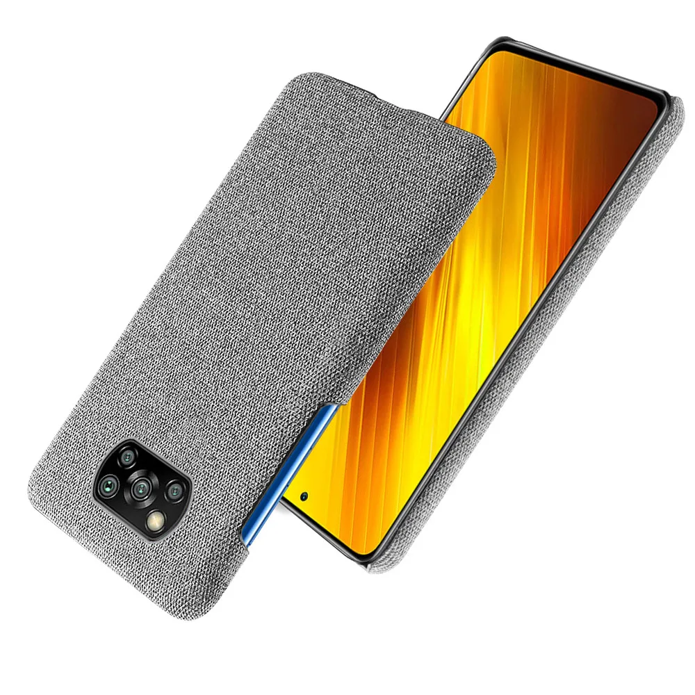 Poco X3 Pro NFC 2020 M3 PocoX3 X 3 Case Slim Soft-Touch Fabric + Hard PC Cover For Xiaomi Poco X3 Pro M3 Poco X3 Cover X 3 PRO