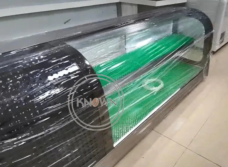 ダブル層寿司ディスプレイ寿司キャビネットショーケース刺身ディスプレイ販売