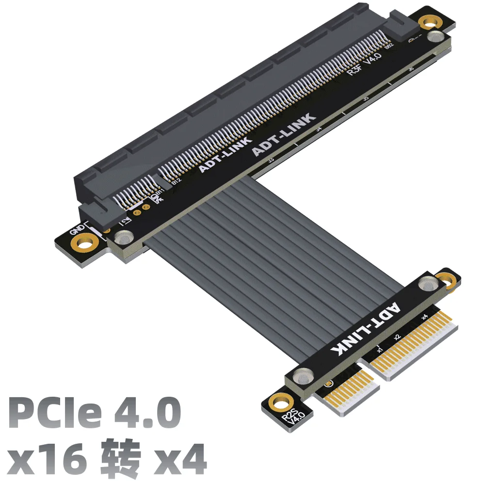 Nuovo cavo di prolunga PCIe 4.0x4 a x16 Full Speed 4.0 pci-e Riser Adapter Extender per scheda grafica per GTX3080ti RX5700xt GPU