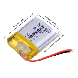 3.7V 380mAh 902025 akumulator litowo-jonowy polimerowy do tabletu PC BANK GPS odtwarzacz Mp3