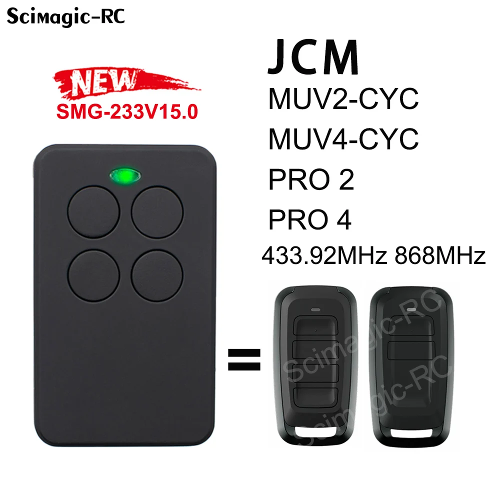 Garage Remote Control MUV2-CYC MUV4-CYC JCM ROPER TECH GO-2- GO-4 GO 2 GO 4 GO-MINI GO MINI Command JCM 433 868MHz