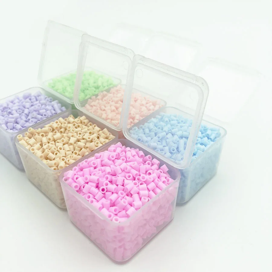 6pcs Hama Beads PP Box Perler Iron Beads 2.6mm 5mm Frosted Transparent Storage Box Container Diy Puzzle