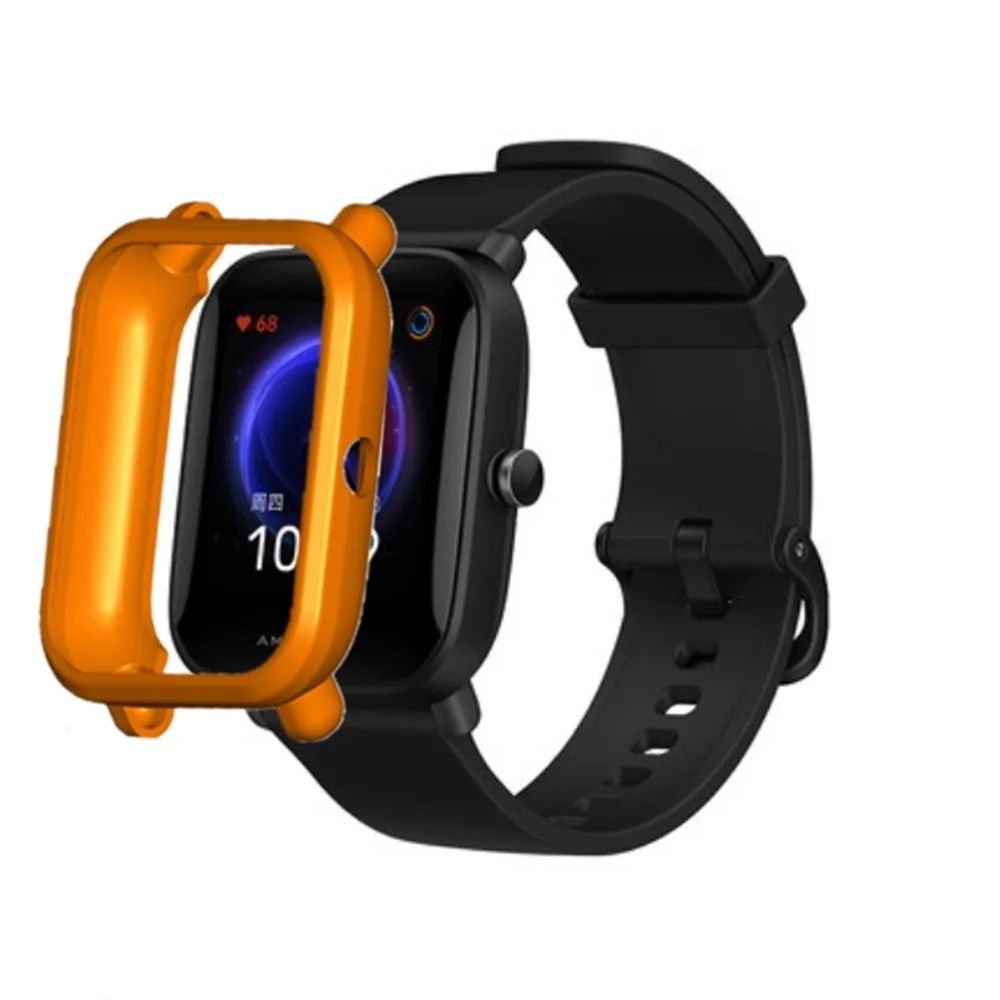 Plating TPU Protector Cover For Xiaomi Amazfit Bip S U Pro Smartwatch Case Edge Frame Soft Shell For Huami Amazfit Bip/U/Lite