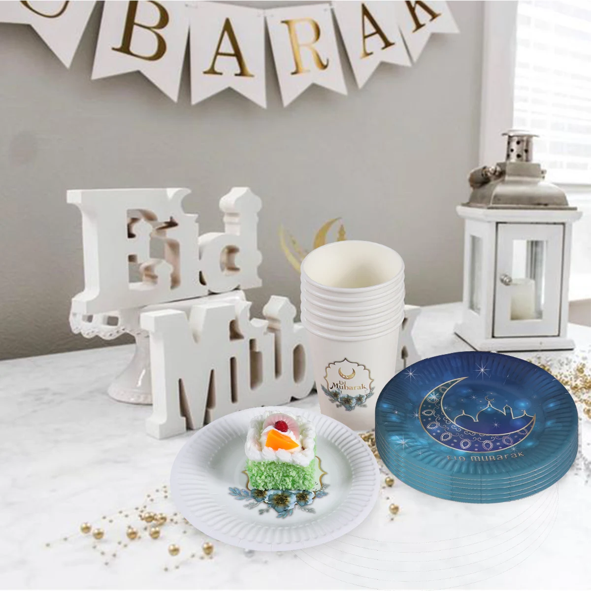Globos Eid Mubarak para celebración Ramadan – Decoración festiva