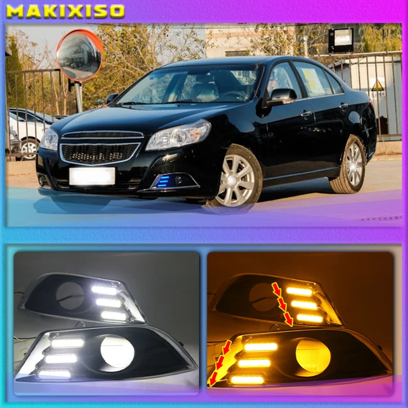 

2PCS For Chevrolet Epica 2013 2014 White Yellow Blue LED Fog Lamps Daytime Running Light DRL