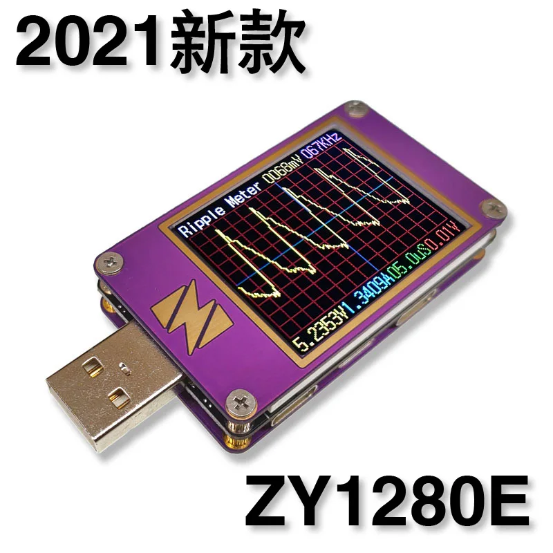 

Yzxstudio ZY1280E Oscilloscope USB Voltage Flow Capacity Tester Ripple Fast Charge Protocol PD3QC4SCPPSVOOC ZY1280