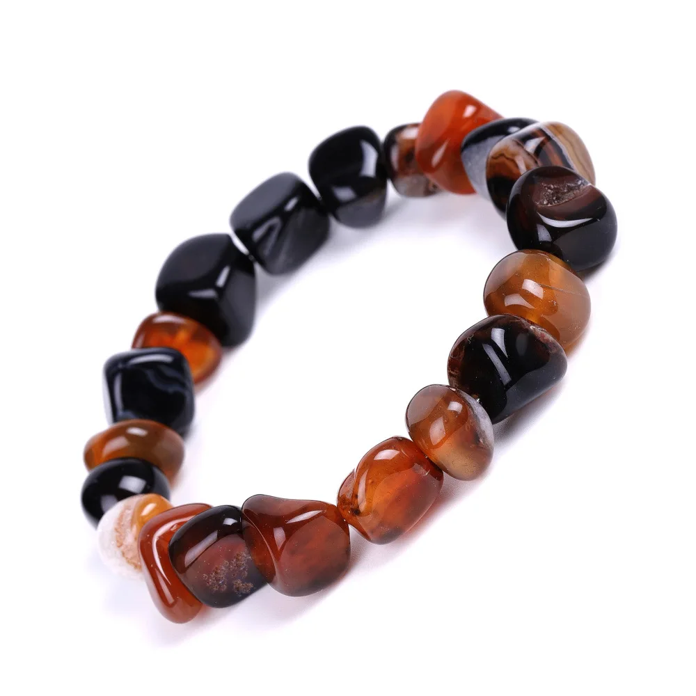 DIEZI Yoga Ethnic Multicolor Natural Irregular Stone Beads Strand Bracelet For Men Women Handmade 7 Chakra Bracelets Bangle Men