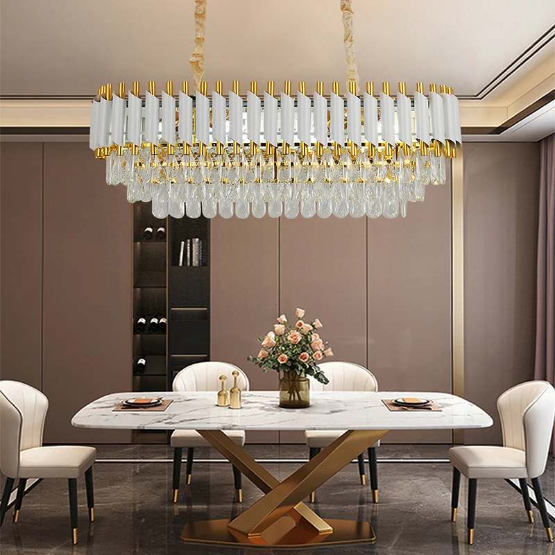 Modern living room crystal chandelier lamp villa crystal lamp bedroom lighting kitchen lamp interior decoration crystal light