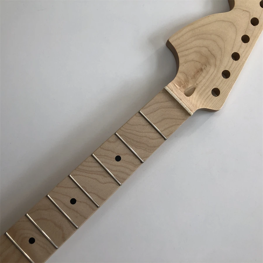 

Left hand Big head Maple Guitar Neck 22 frets 25.5Inch Fingerboard Dot inlay Matte DIY