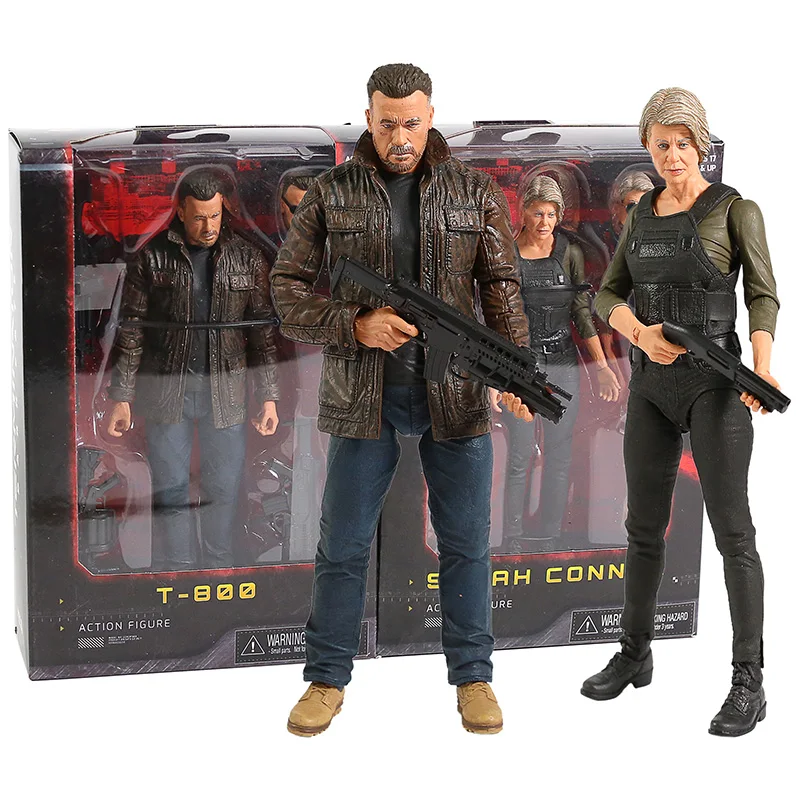 Neca terminator 6 destino escuro T-800/sarah conner pvc figura de ação collectible modelo brinquedo