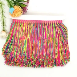 3 Yard Latin Fringe Tassel Assorted Colored Nylon Latin Dress Trimming Dance Dress Macrame Lace Fluro Color Single Line