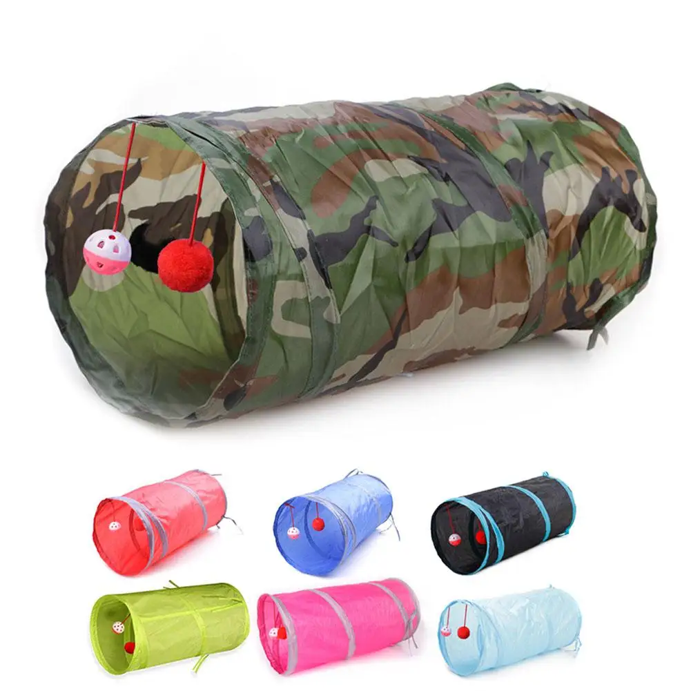 Cat Toys Indoor 2/3/4/5-way Collapsible Cat Tunnel Tube Cat Tent Drill Hole Toy Cat Pet Toys Peek Hole Toy for Cat Puppy Kitten