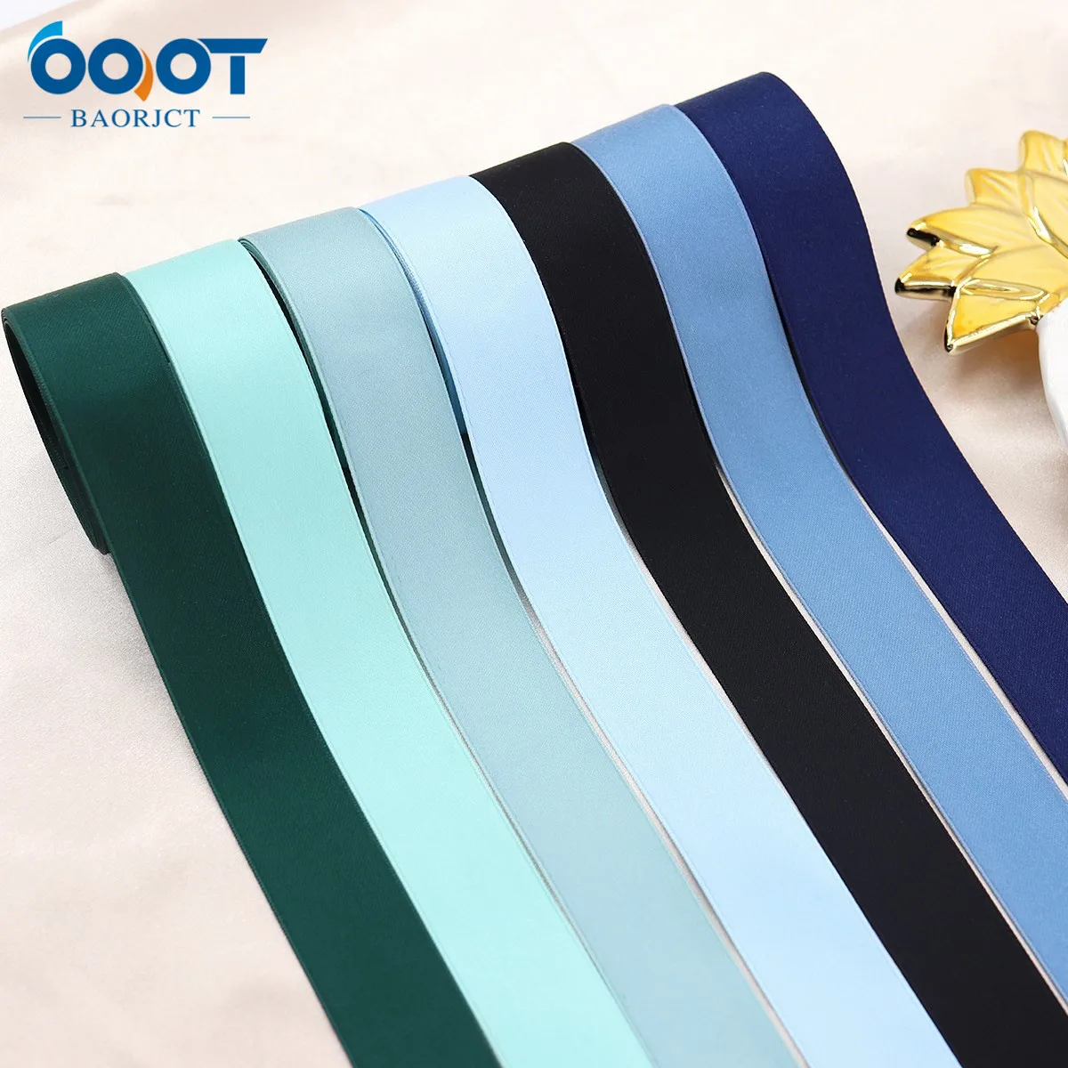 22105 Multiple Sizes 10Yard Solid Color Double-sided Polyester Cotton Wedding Decorative Ribbons,Gift Wrap,DIY Handmade Material