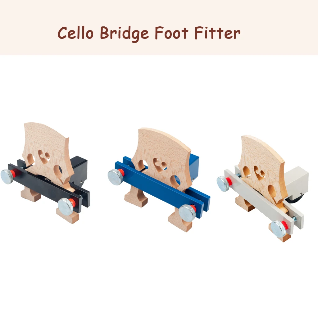 

Cello Bridge Foot Fitter Luthier Tools Metal+Two Stainless Steel Wheels For Cello Bridge Maker