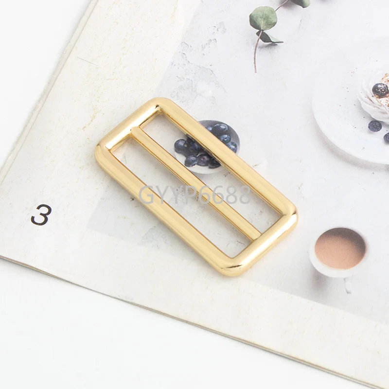 10-30-100pcs 41mm 4 colors Metal Slider Buckle Metal slide buckle for bag luggage belt metal buckle image 3