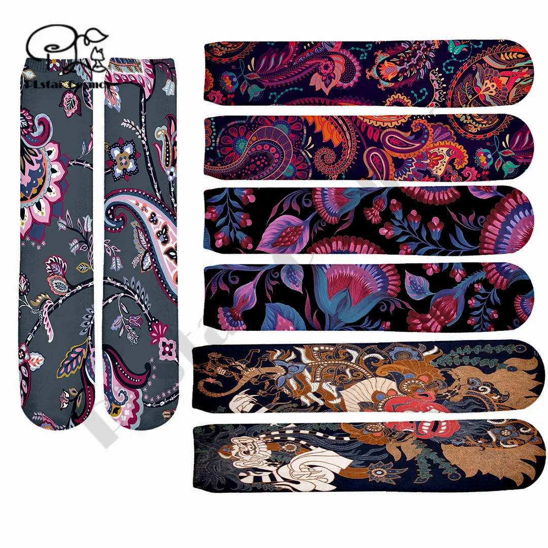 Новинка, Модные Винтажные носки Plstar Cosmos с цветочным принтом, уникальные художественные Мультяшные носки для мужчин и женщин, высокое качество, Прямая поставка, стиль 1