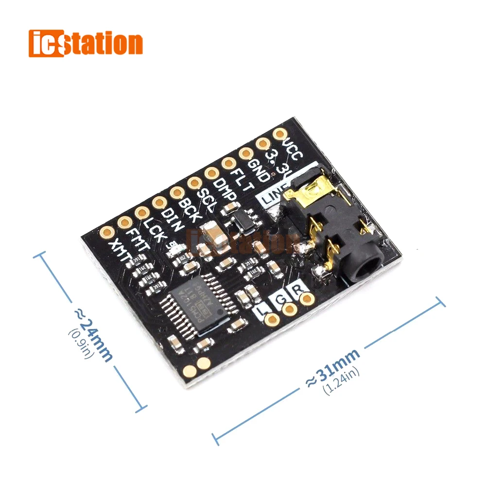 PCM5102 PCM5102A DAC 디코더 보드 I2S IIC 인터페이스 I2S 플레이어 모듈 라스베리 파이 pHAT 사운드 카드 용 오디오 보드