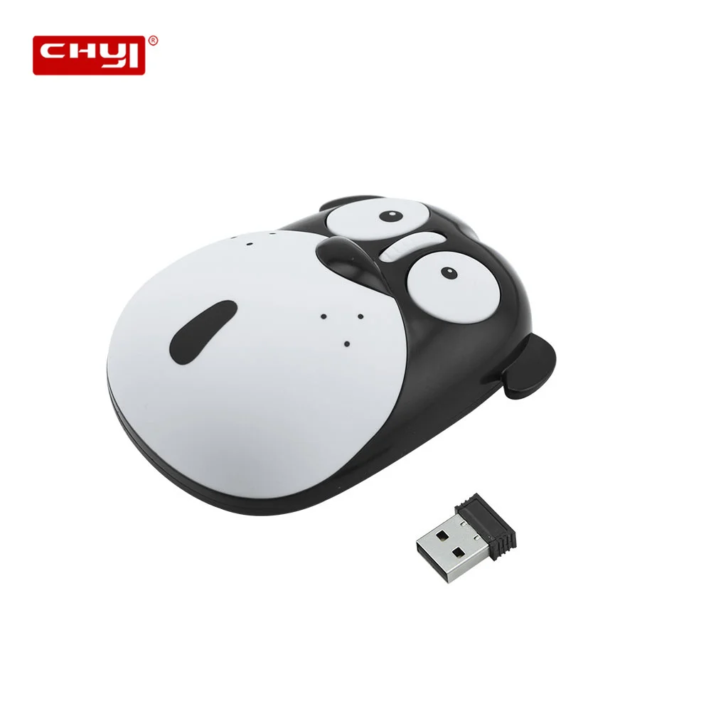 

CHUYI Cute Cartoon Dog Design Wireless Mouse USB Optical Computer Mice 1600 DPI 3D Rechargeable Mause For Kids Gift