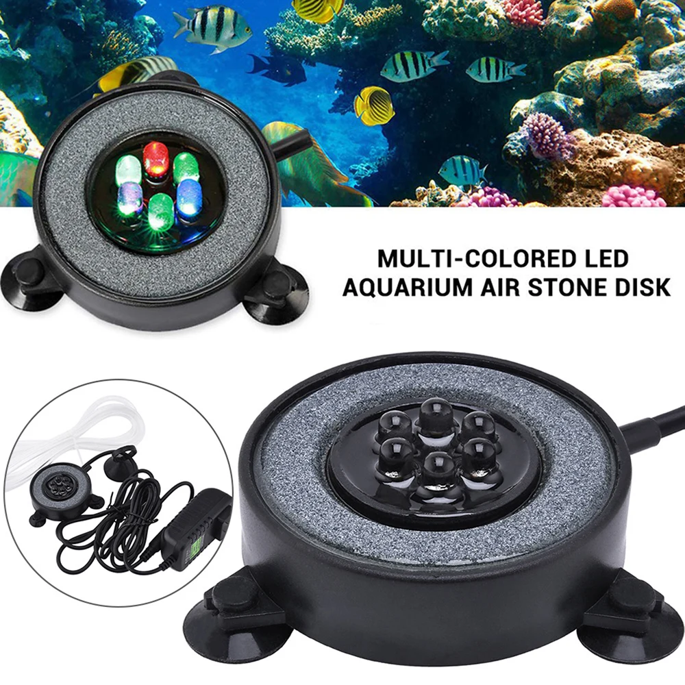 Underwater Aquarium Air Bubble Light Submersible Fish Tank Lights   Making Oxygen Discolor Fish Tanks and Aquariums Decorate