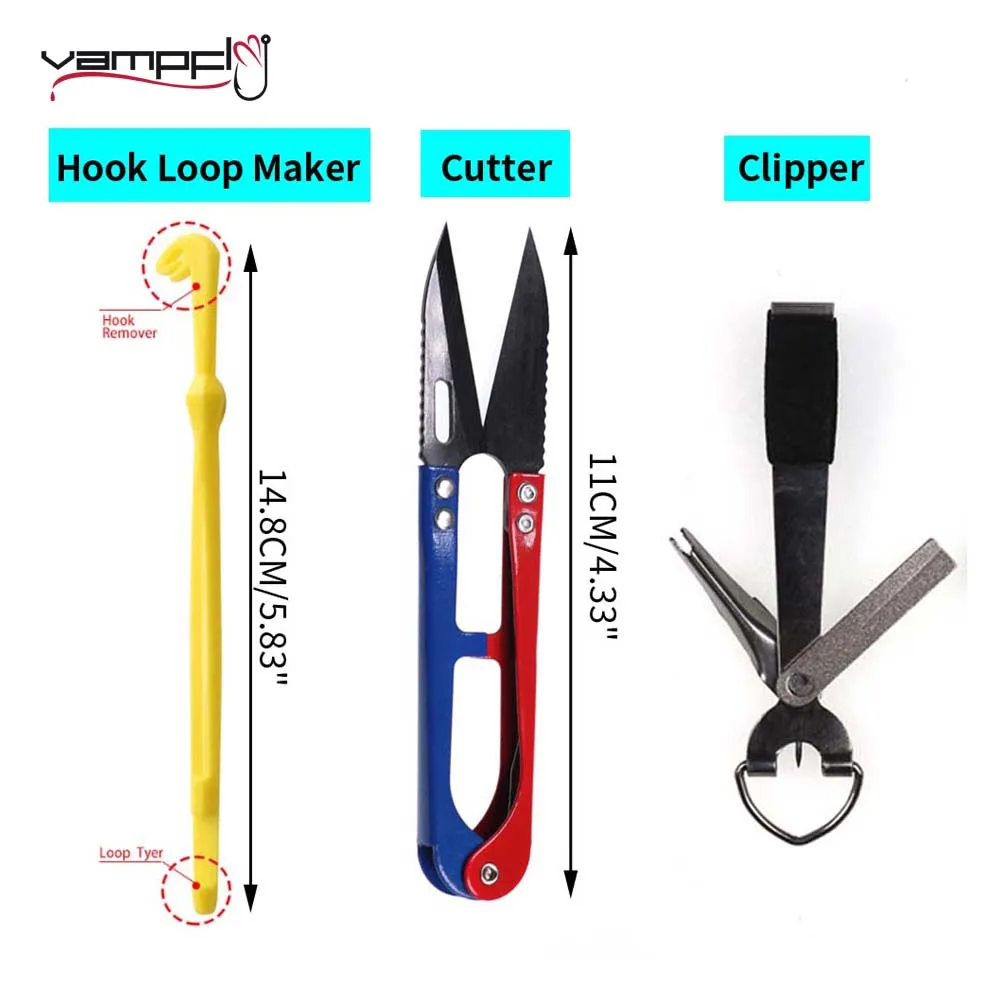 1PCS Fishing Fly Tying Tool Metal Cutter Hook Loop Maker Clipper Line Extractor Nymph Midge Streamer Fly Tying Tool