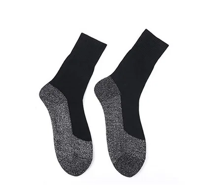 1Pair Winter Aluminized Insulation Fibers Heat Socks Keep Feet Warm and Dry Men and Women Aluminum Fiber Sock Gift Christmas