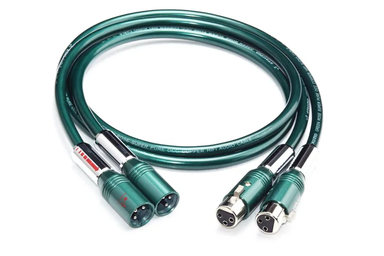 

Free Shipping Hifi XLR Cable High Purity OCC 2XLR Male to Female Cable to interconnection with Microphone ,Multimedia