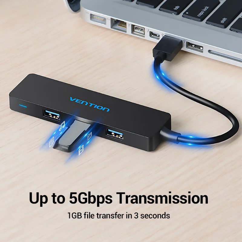 Vention 4 Ports USB Hub USB 3.0 Hub for Printer Mac Notebook Laptop High Speed Multi USB Splitter USB Hab