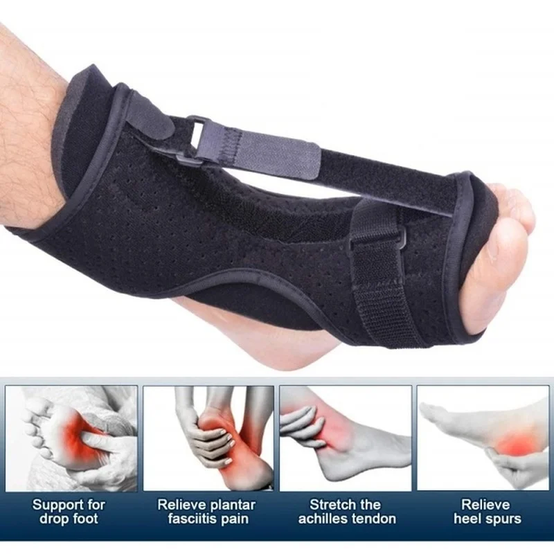 Adjustable Plantar Fasciitis Night Splint Foot Drop Orthosis Stabilizer Brace Support Night Splints Pain Relief