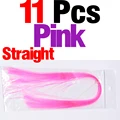 11Pcs Pink Straight