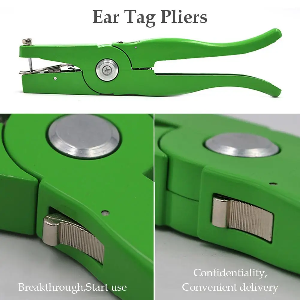Aluminum Alloy Ear Tag Plier Applicator Puncher Tagger Veterinary Ear Hole Pliers For Livestock Sheep Hog Cattle Cow Ear Tag