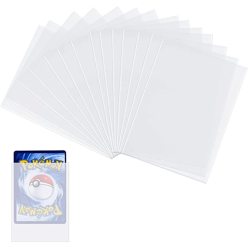 100Pcs Board Game Card Sleeves Waterproof Card Protectors Card Corrosion Protection Sleeves for Pokemon Magic MTG Board Games