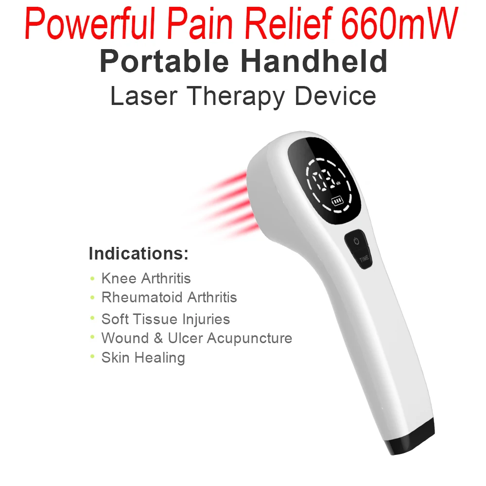 

808nm Cold Laser Pain Management Device for Knee Joint Muscle Pain Reliever Sports injuiry Sciatica Tennis Elbow Physiotherapy