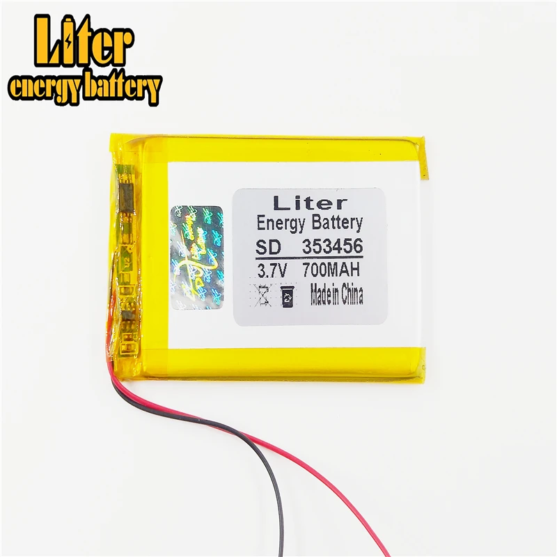 353456 3.7 فولت 700mah بطارية ليثيوم بوليمر مع لوح حماية للمنتجات الرقمية بلوتوث GSP