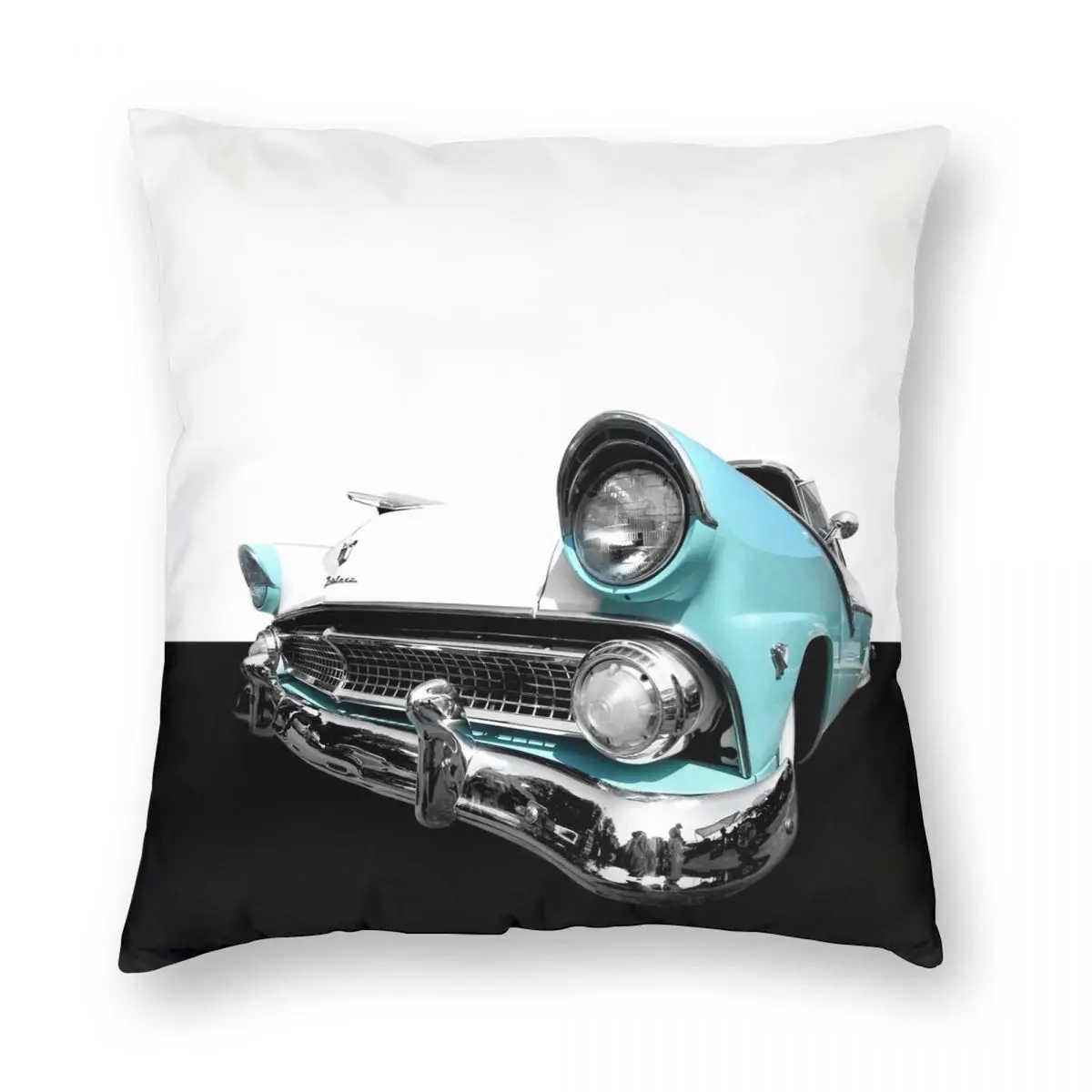 1955 Fairlane High Contrast Square Pillowcase Polyester Linen Velvet Creative Zip Decor Throw Pillow Case Home Cushion Case