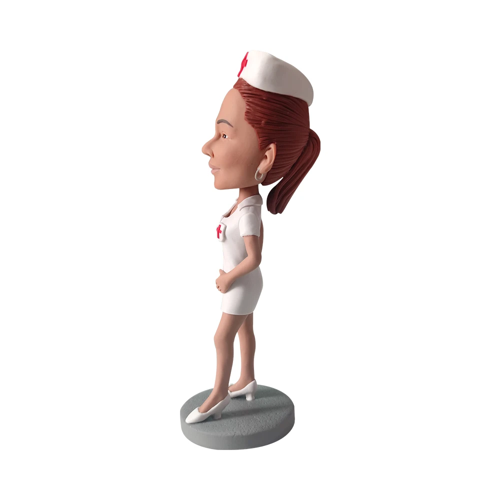 Custom Face Bobblehead Doctor Nurse Photo Personalization Doll For Family Friend Bobblehead Gift Office Desktop Sculpture