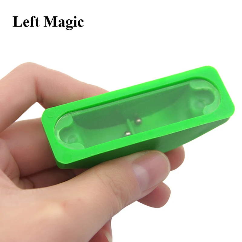 Two Beads Into The Hole Magic Tricks Box Magic Tricks Close Up Street Stage Props Magician Easy To Do Illusions Accessories