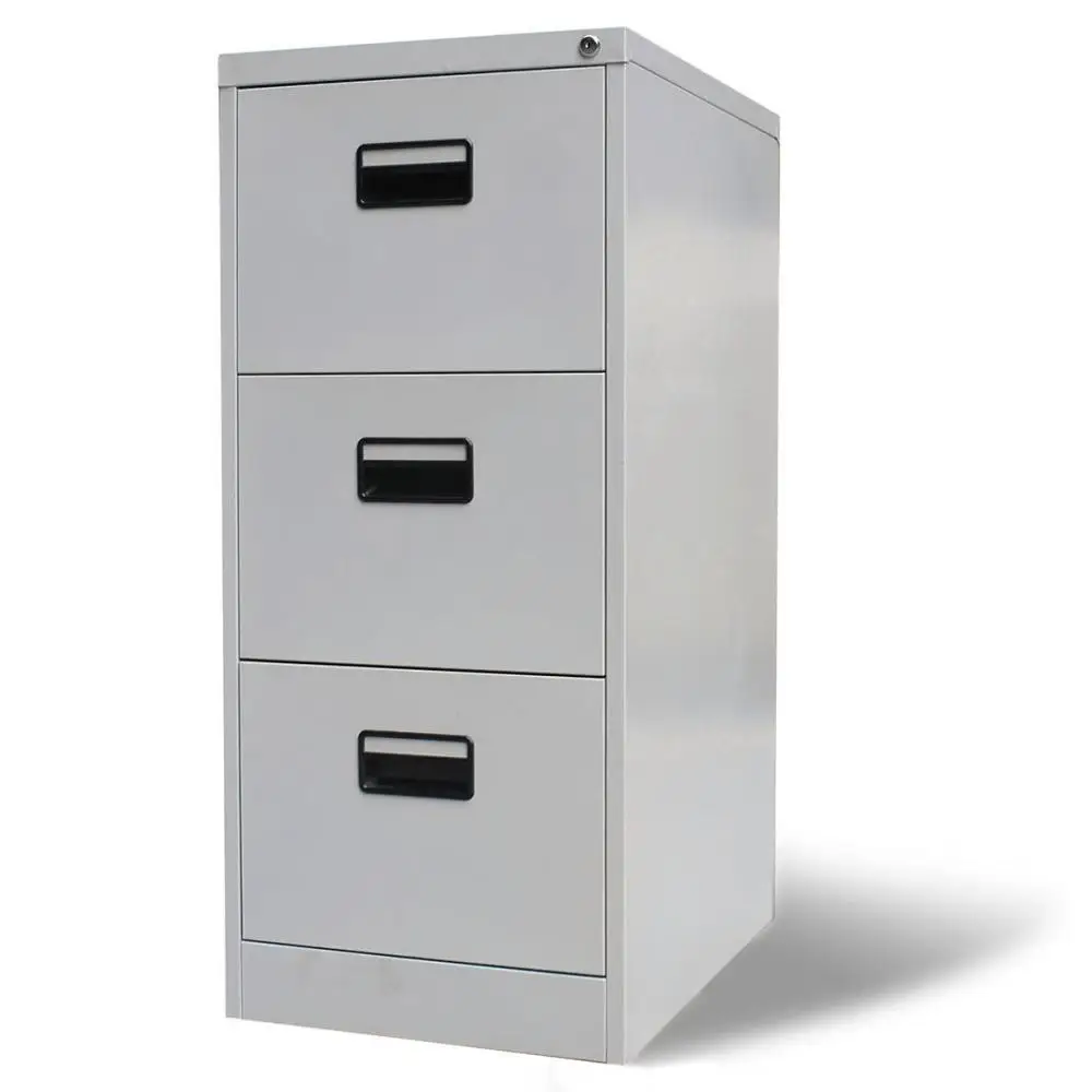 Filing Cabinet Mobile Storage Cabinet  File Cabinet with 3 Drawers Gray 40.4