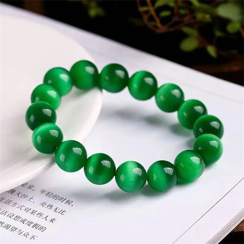 Hot selling natural hand-carve Five colors single circle Cat's eye Baranglet -bracelet fashion Accessories Men Women Luck Gifts