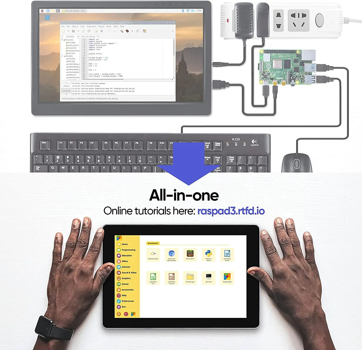 RasPad 3.0 - an All-in-One Tablet for Raspberry Pi with 10.1\