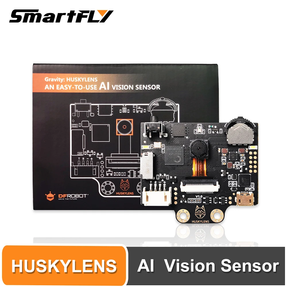 

Smartfly HUSKYLENS простой в использовании ИИ-датчик зрения с IPS-экраном-камера отслеживания объекта для Raspberry Pi LattePanda Micro:bit