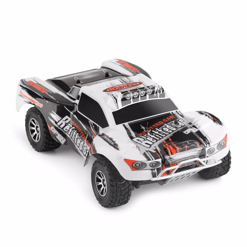 1:18 Wltoys A969-A 2.4G 1/18 Scale 4WD RC Speedcar 35km/h Remote Control Racing High Speed Shockproof Off-Road Metal Car White