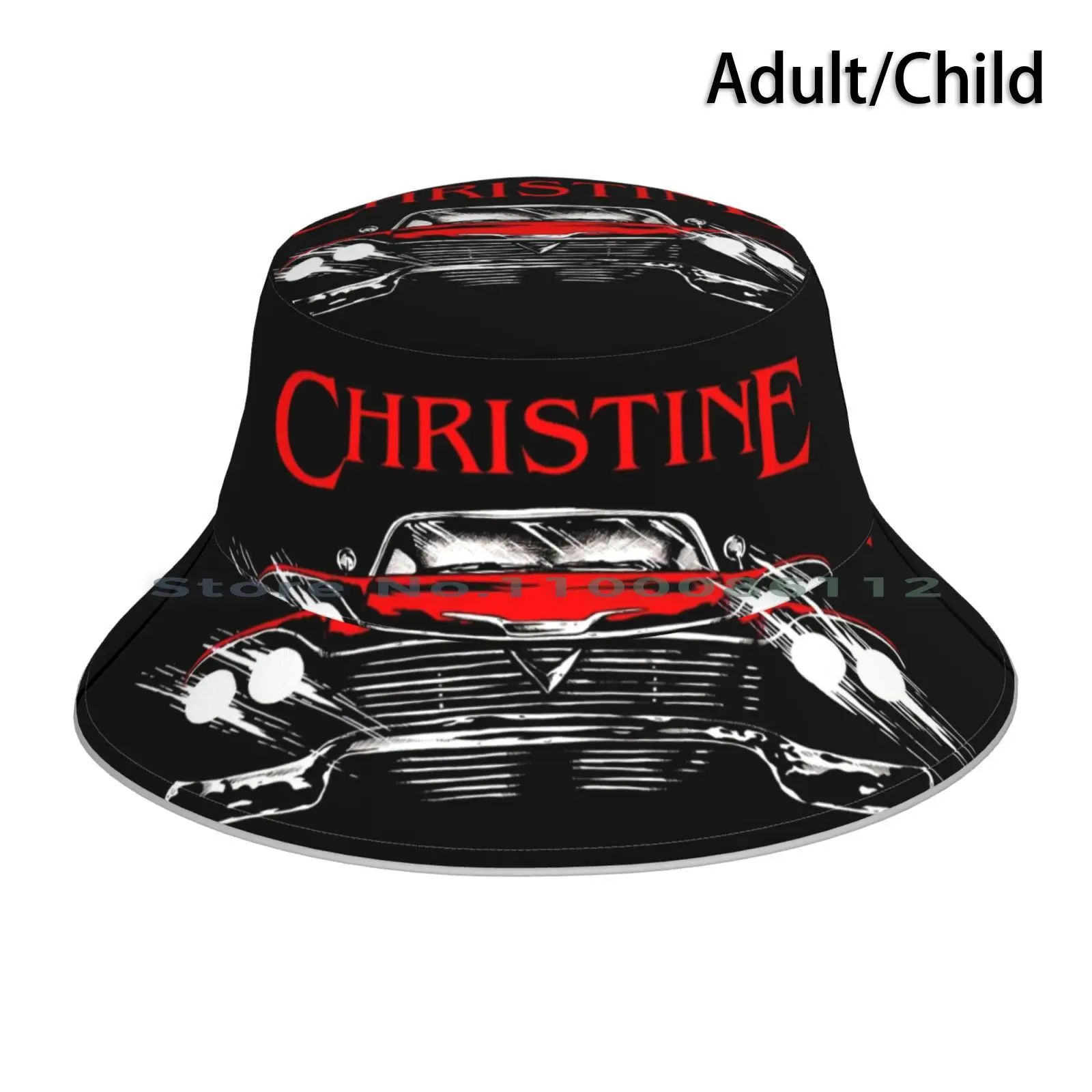 She'll Start Bucket Hat Sun Cap Christine Stephen King It Classic Car Plymouth Fury Horror Foldable Outdoor Fisherman Hat