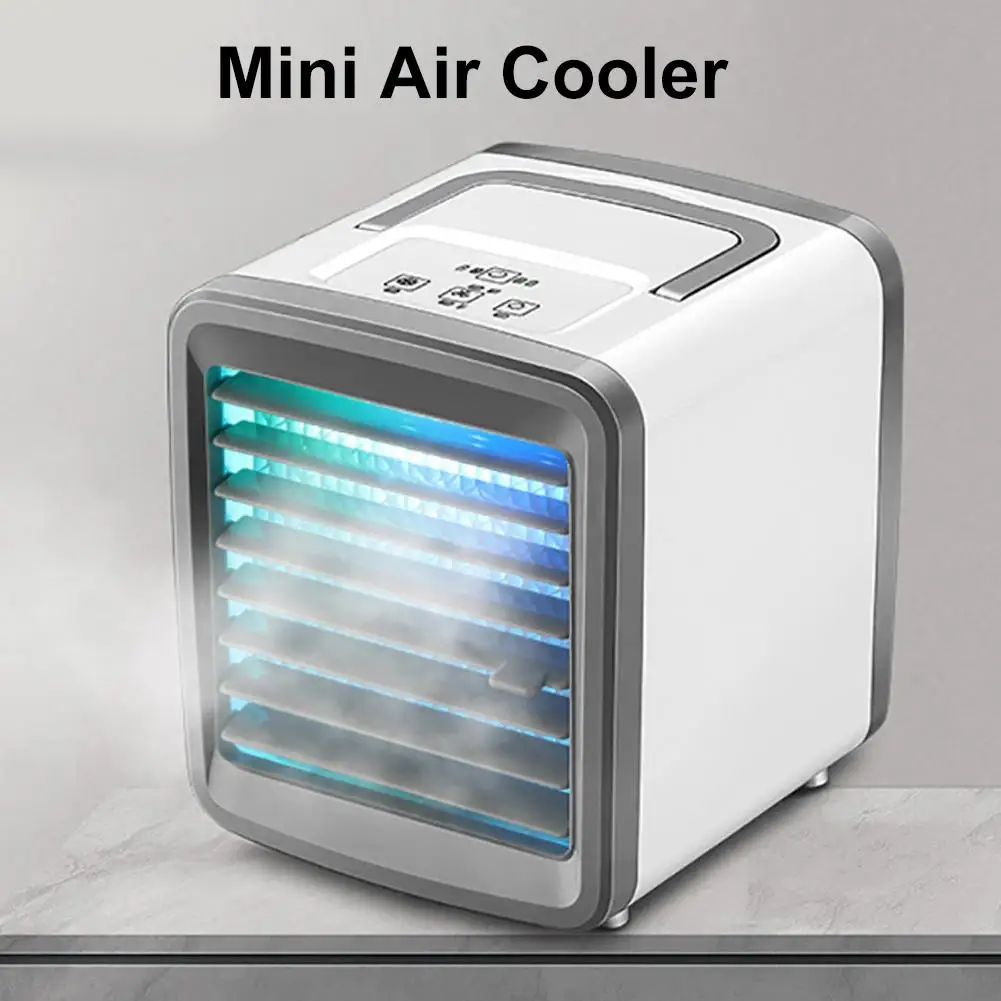 1PC For Air Personal 300ml Mini Air Conditioner Cooler Home Office Portable LED Light Cooling Fan Filter Cooler Replace